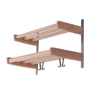 Meja Hattehylde 59 cm 2 hylder Hvidolieret eg 